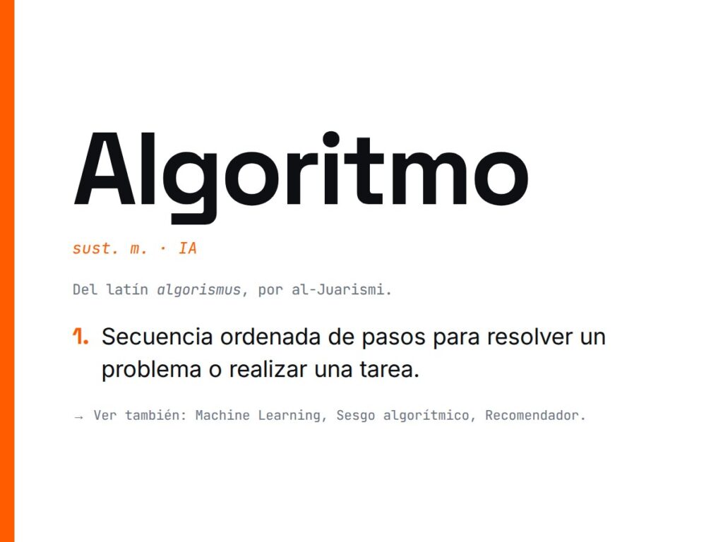 ¿Qué es Algoritmo?