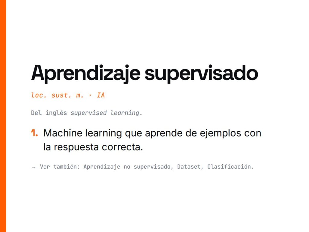 ¿Qué es Aprendizaje supervisado?