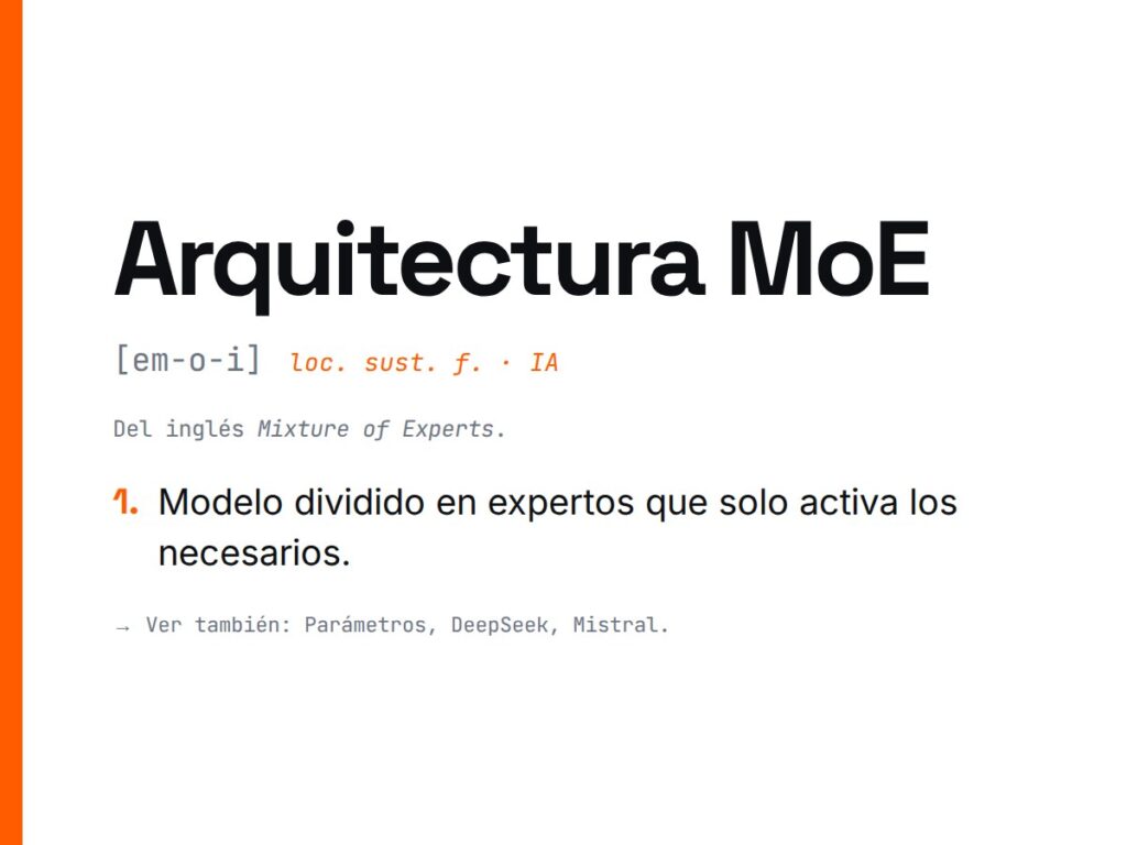 ¿Qué es Arquitectura MoE?