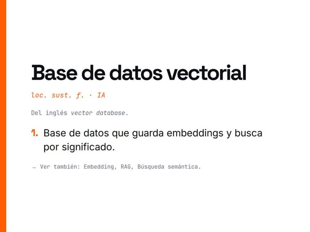 ¿Qué es Base de datos vectorial?