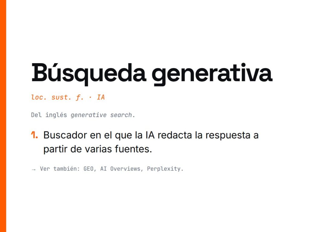¿Qué es Búsqueda generativa?