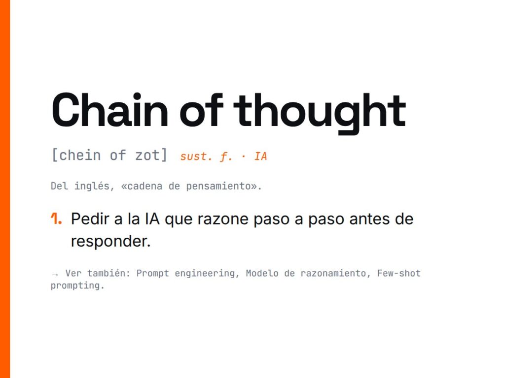 ¿Qué es Chain of thought?