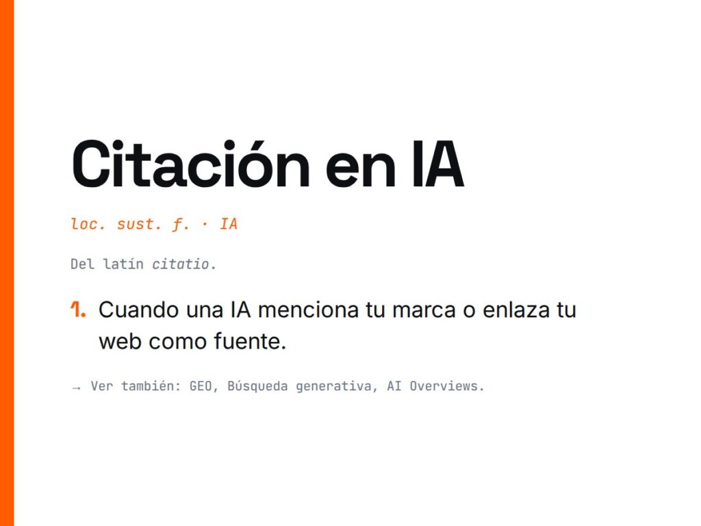 ¿Qué es Citación en IA?