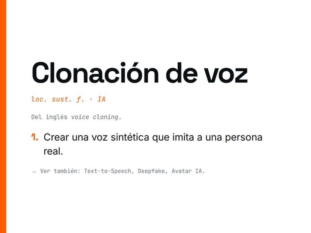 ¿Qué es Clonación de voz?