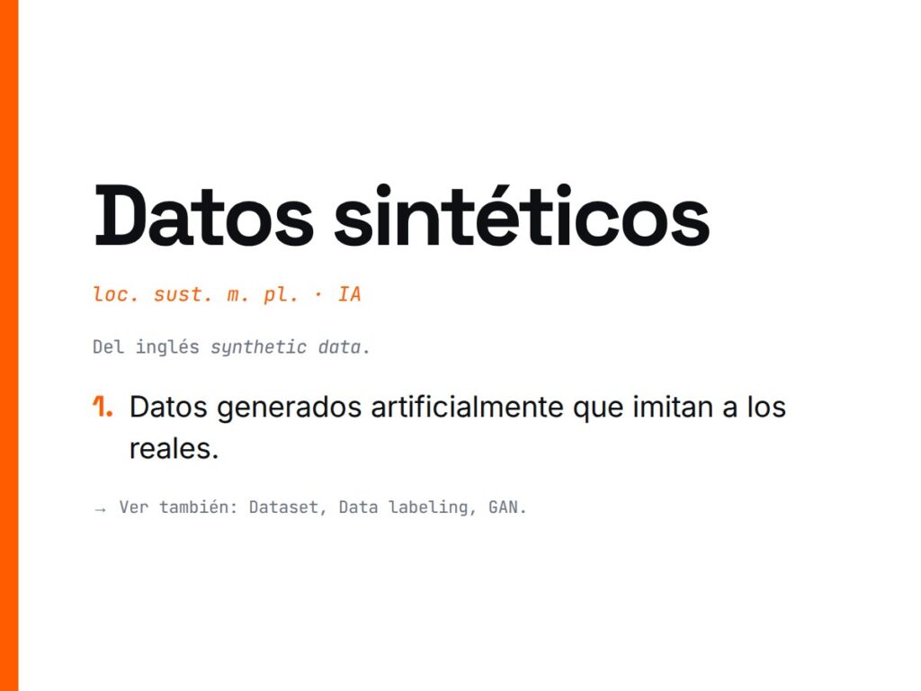 ¿Qué es Datos sintéticos?