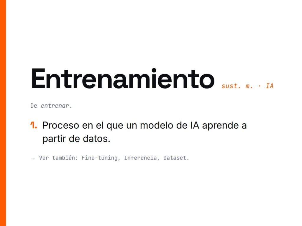 ¿Qué es Entrenamiento?