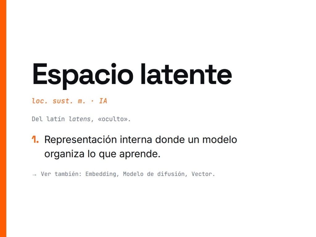 ¿Qué es Espacio latente?