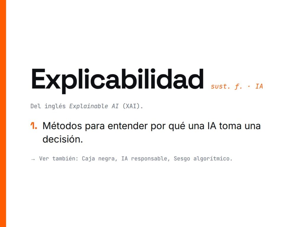 ¿Qué es Explicabilidad?