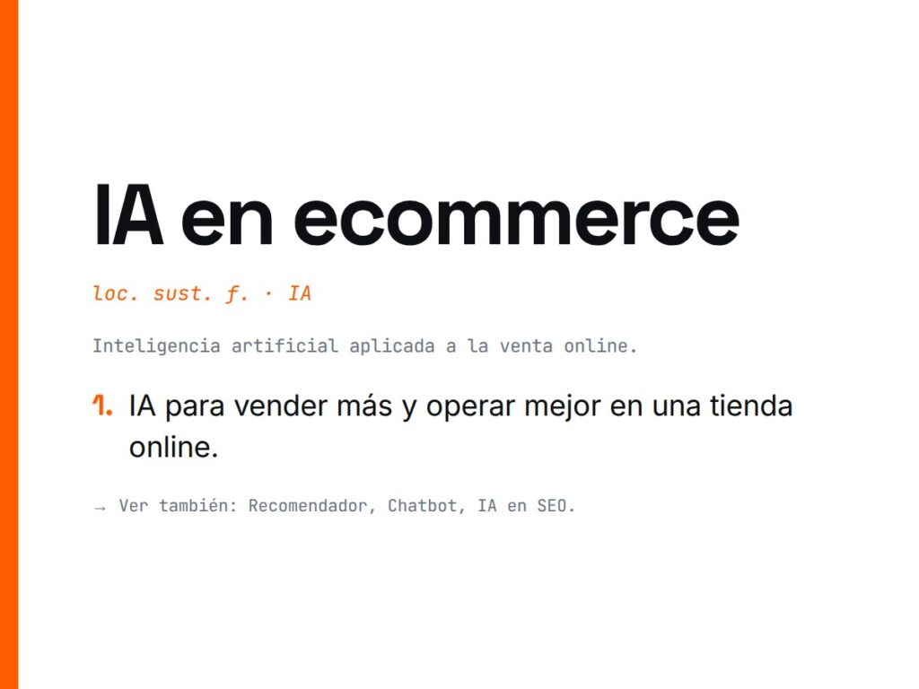 ¿Qué es IA en ecommerce?