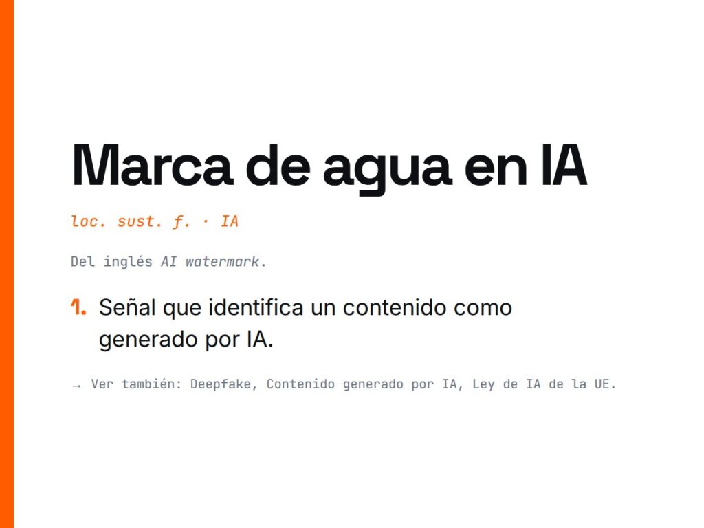 ¿Qué es Marca de agua en IA?