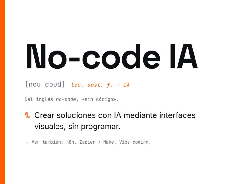 ¿Qué es No-code IA?