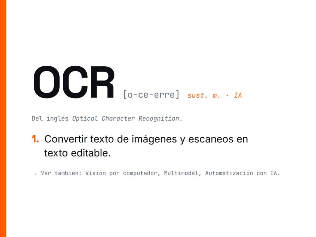 ¿Qué es OCR?