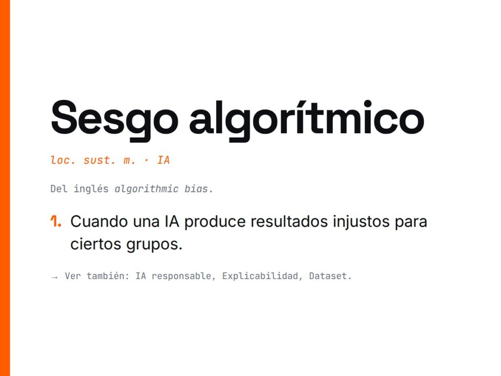 ¿Qué es Sesgo algorítmico?