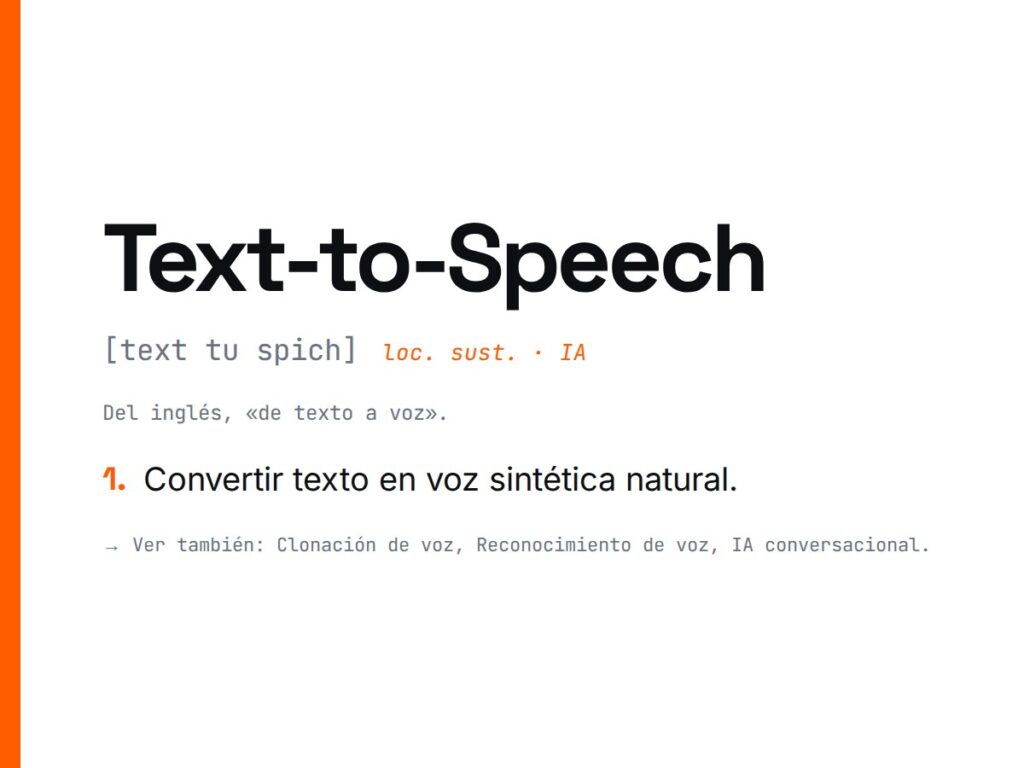 ¿Qué es Text-to-Speech?