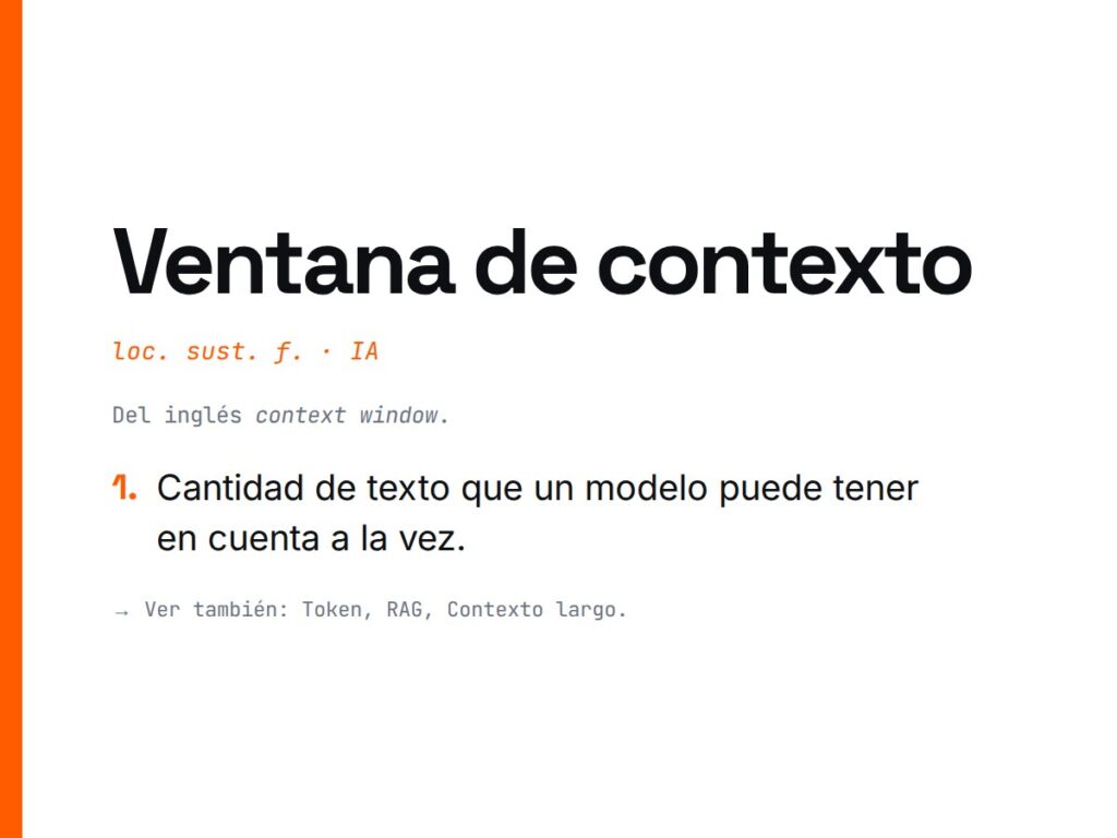 ¿Qué es Ventana de contexto?